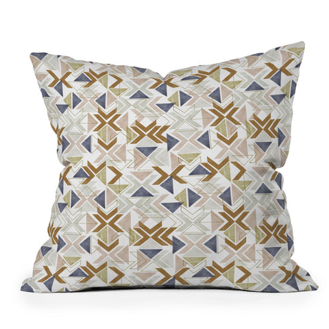Marta Barragan Camarasa Modern geometric boho 3S Throw Pillow
