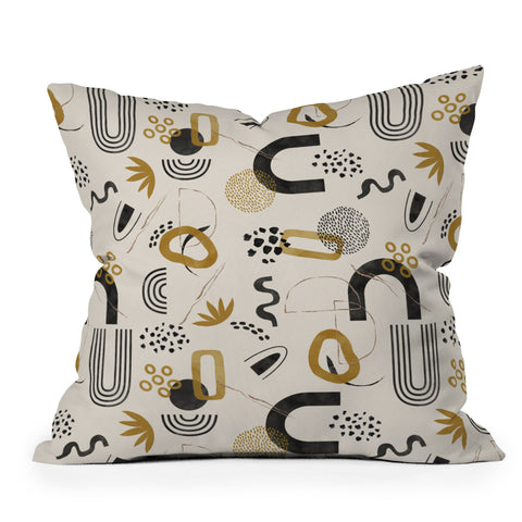 Marta Barragan Camarasa Modern wild shapes 65 Outdoor Throw Pillow
