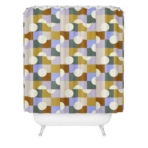 Marta Barragan Camarasa Mosaic geometric forms DP Shower Curtain