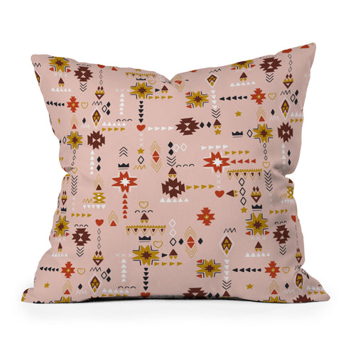 Marta Barragan Camarasa Nice pink Nomad Outdoor Throw Pillow