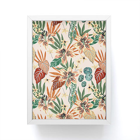 Marta Barragan Camarasa Nice tropical floral jungle 2 Framed Mini Art Print