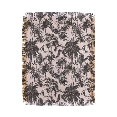 Marta Barragan Camarasa Obsession tropical palm trees Throw Blanket