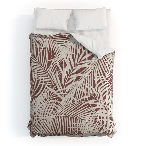 Marta Barragan Camarasa Palm leaf monochrome WPM Comforter