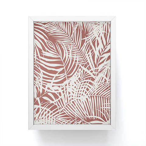 Marta Barragan Camarasa Palm leaf monochrome WPM Framed Mini Art Print