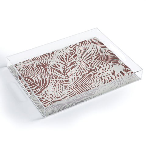 Marta Barragan Camarasa Palm leaf monochrome WPM Acrylic Tray