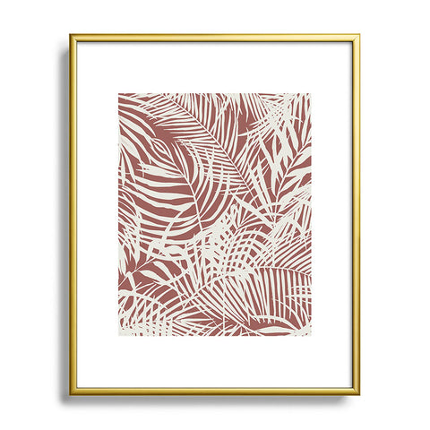 Marta Barragan Camarasa Palm leaf monochrome WPM Metal Framed Art Print