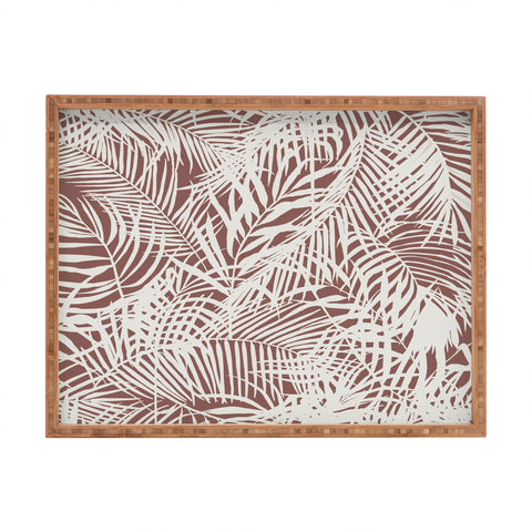 Marta Barragan Camarasa Palm leaf monochrome WPM Rectangular Tray