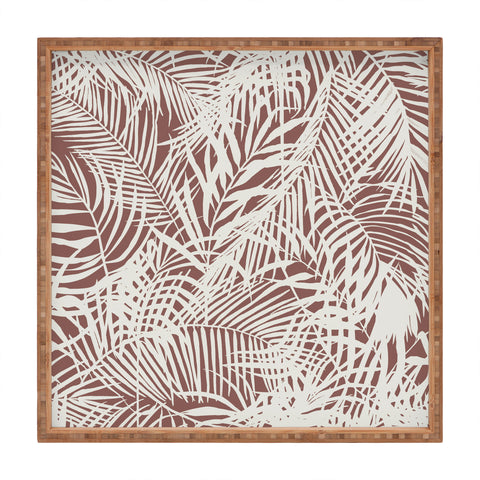 Marta Barragan Camarasa Palm leaf monochrome WPM Square Tray