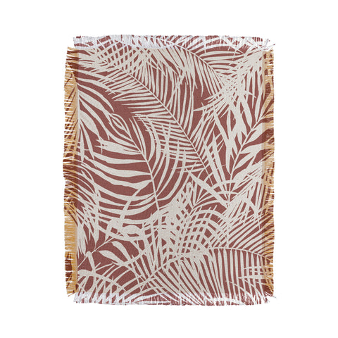 Marta Barragan Camarasa Palm leaf monochrome WPM Throw Blanket