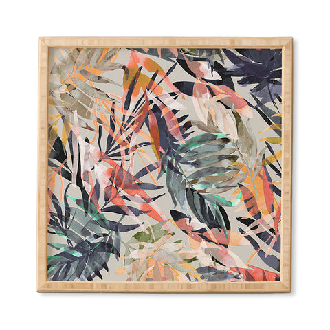 Marta Barragan Camarasa Palms leaf colorful paint 2PB Framed Wall Art