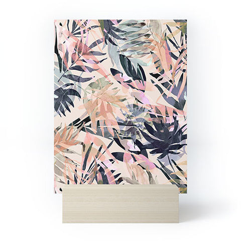Marta Barragan Camarasa Palms leaf colorful paint PB Mini Art Print