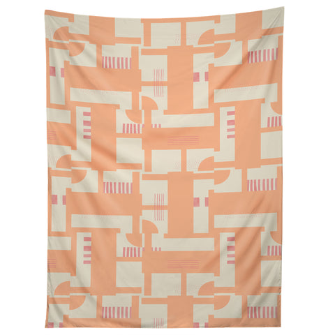 Marta Barragan Camarasa Playful geometric stripes PF Tapestry