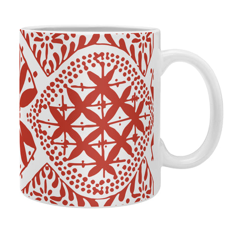 Marta Barragan Camarasa Red ethnic motif 23 Coffee Mug