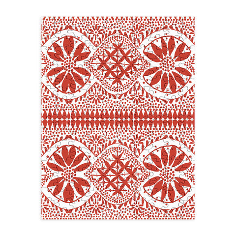Marta Barragan Camarasa Red ethnic motif 23 Puzzle