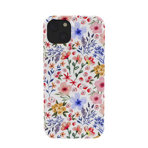 Marta Barragan Camarasa Simple colorful flowery meadow Phone Case