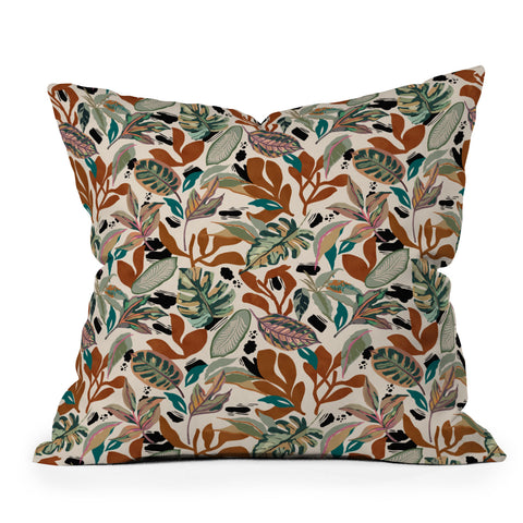 Marta Barragan Camarasa Simple nature shapes 1CP Outdoor Throw Pillow