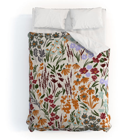 Marta Barragan Camarasa Spring flowery meadow 02 Comforter