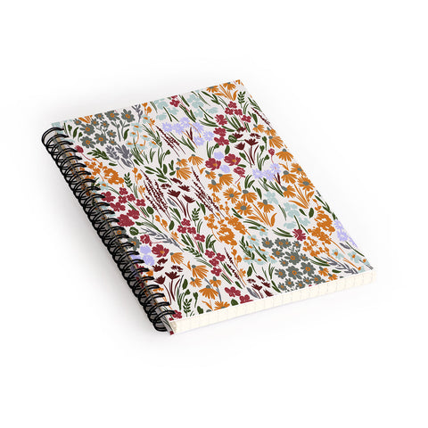Marta Barragan Camarasa Spring flowery meadow 02 Spiral Notebook