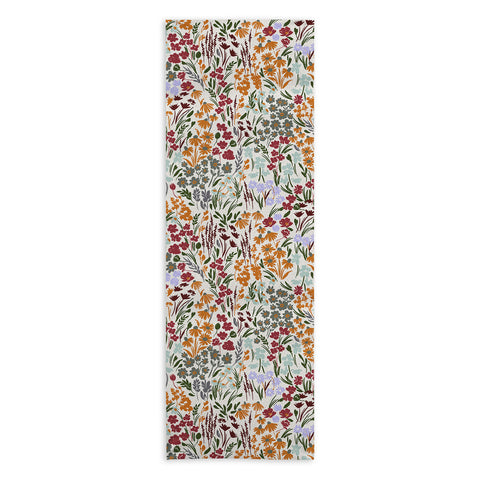 Marta Barragan Camarasa Spring flowery meadow 02 Yoga Towel