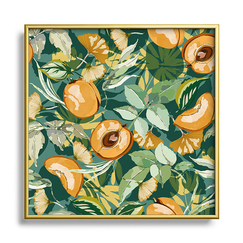 Marta Barragan Camarasa Succulent fruit of nature 22 Square Metal Framed Art Print