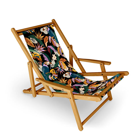 Marta Barragan Camarasa Toucans colorful dark jungle A Sling Chair