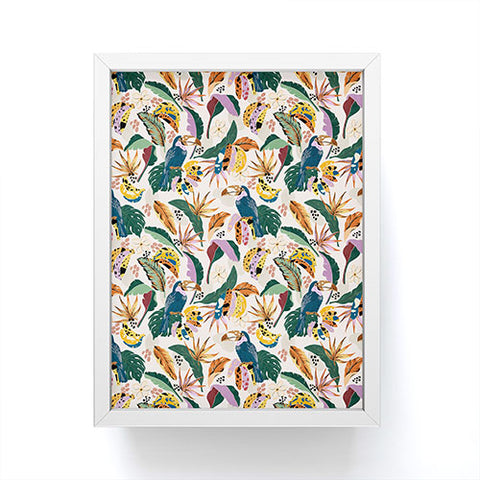 Marta Barragan Camarasa Toucans wild tropical nature Framed Mini Art Print