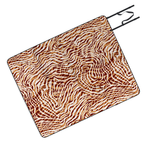 Marta Barragan Camarasa Waves modern wild AP Picnic Blanket
