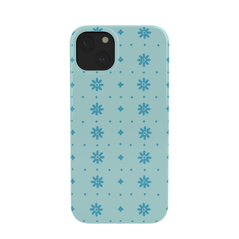 marufemia Christmas snowflake blue Phone Case