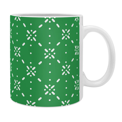 marufemia Christmas snowflake green Coffee Mug