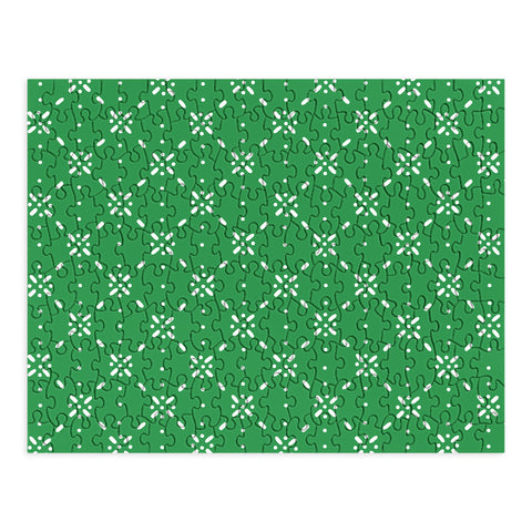 marufemia Christmas snowflake green Puzzle
