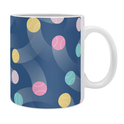 marufemia Colorful pastel tennis balls blue Coffee Mug