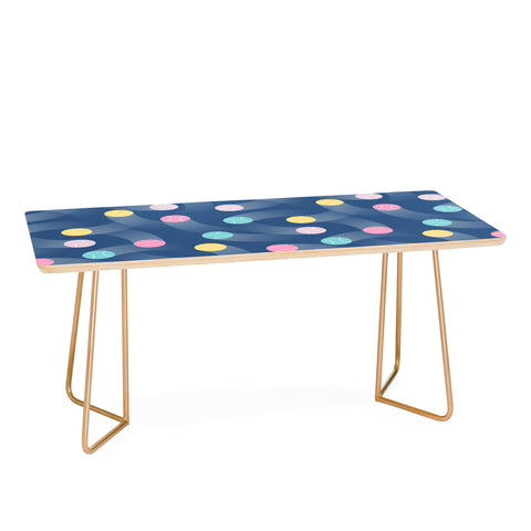 marufemia Colorful pastel tennis balls blue Coffee Table
