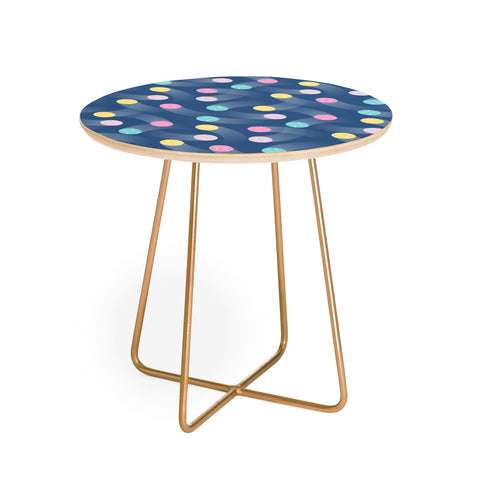 marufemia Colorful pastel tennis balls blue Round Side Table