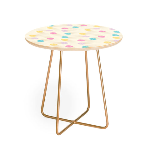 marufemia Colorful pastel tennis balls Round Side Table