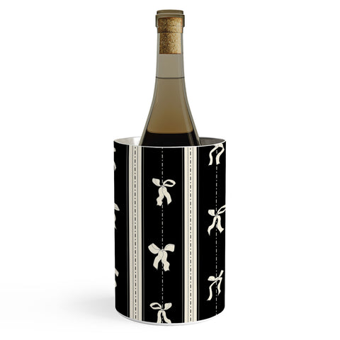 marufemia Coquette bows black and white Wine Chiller