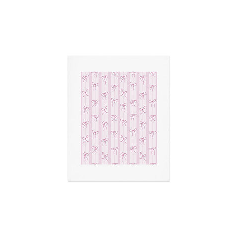 marufemia Coquette pink bows Art Print