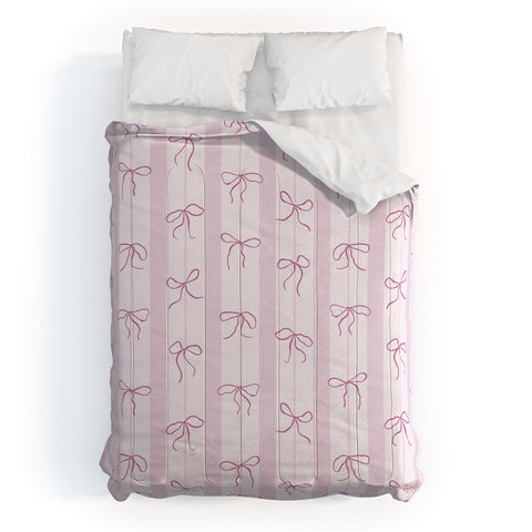 marufemia Coquette pink bows Comforter