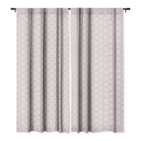 marufemia Coquette pink bows Blackout Window Curtain