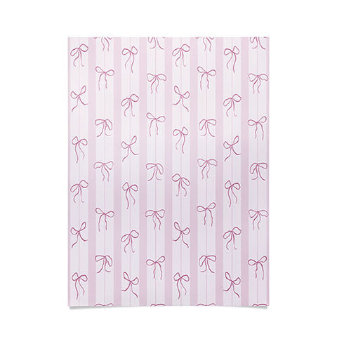 marufemia Coquette pink bows Poster