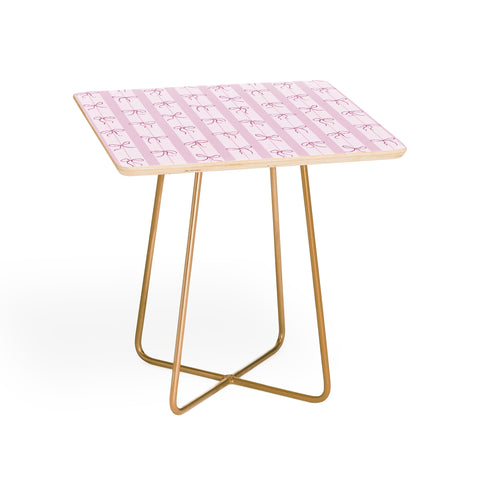 marufemia Coquette pink bows Side Table