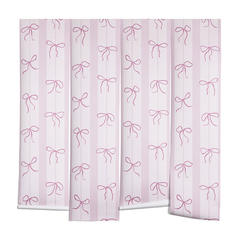 marufemia Coquette pink bows Wall Mural