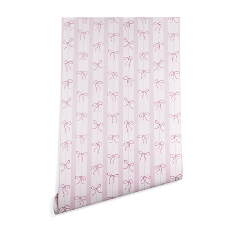 marufemia Coquette pink bows Wallpaper
