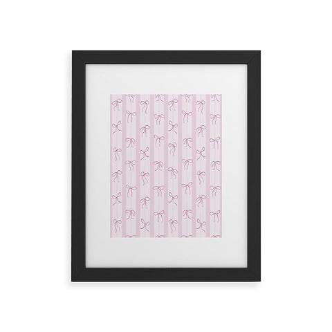 marufemia Coquette pink bows Framed Art Print