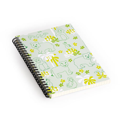 marufemia Green safari Spiral Notebook