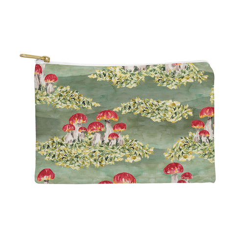 marufemia Mosses and mushroom Mosaic Pouch