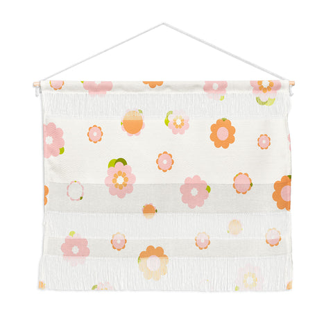 marufemia Sweet peach pink and orange Wall Hanging Landscape