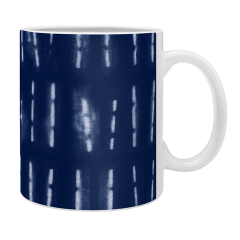 marufemia White stripes over blue shibori Coffee Mug