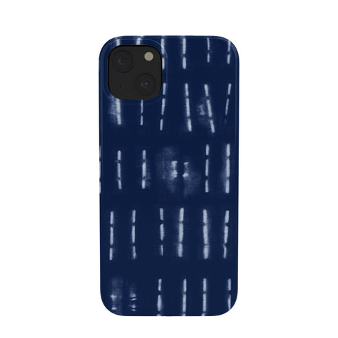 marufemia White stripes over blue shibori Phone Case