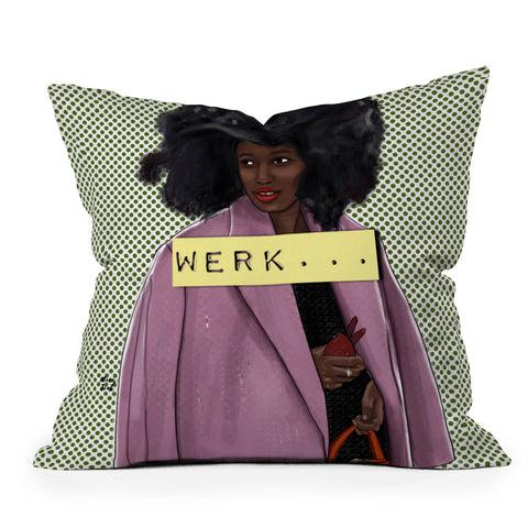 mary joak Turn over Outdoor Throw Pillow