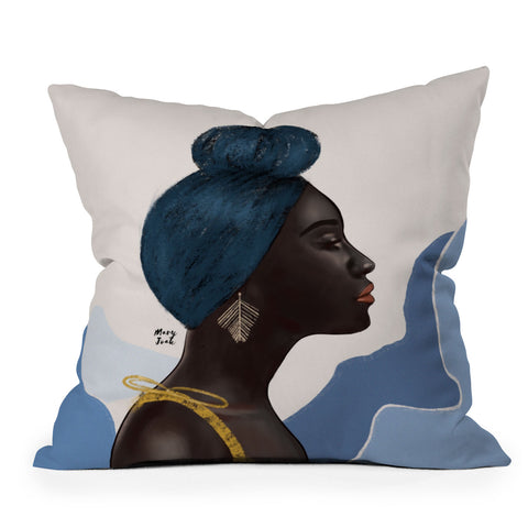 mary joak When You Stand Outdoor Throw Pillow